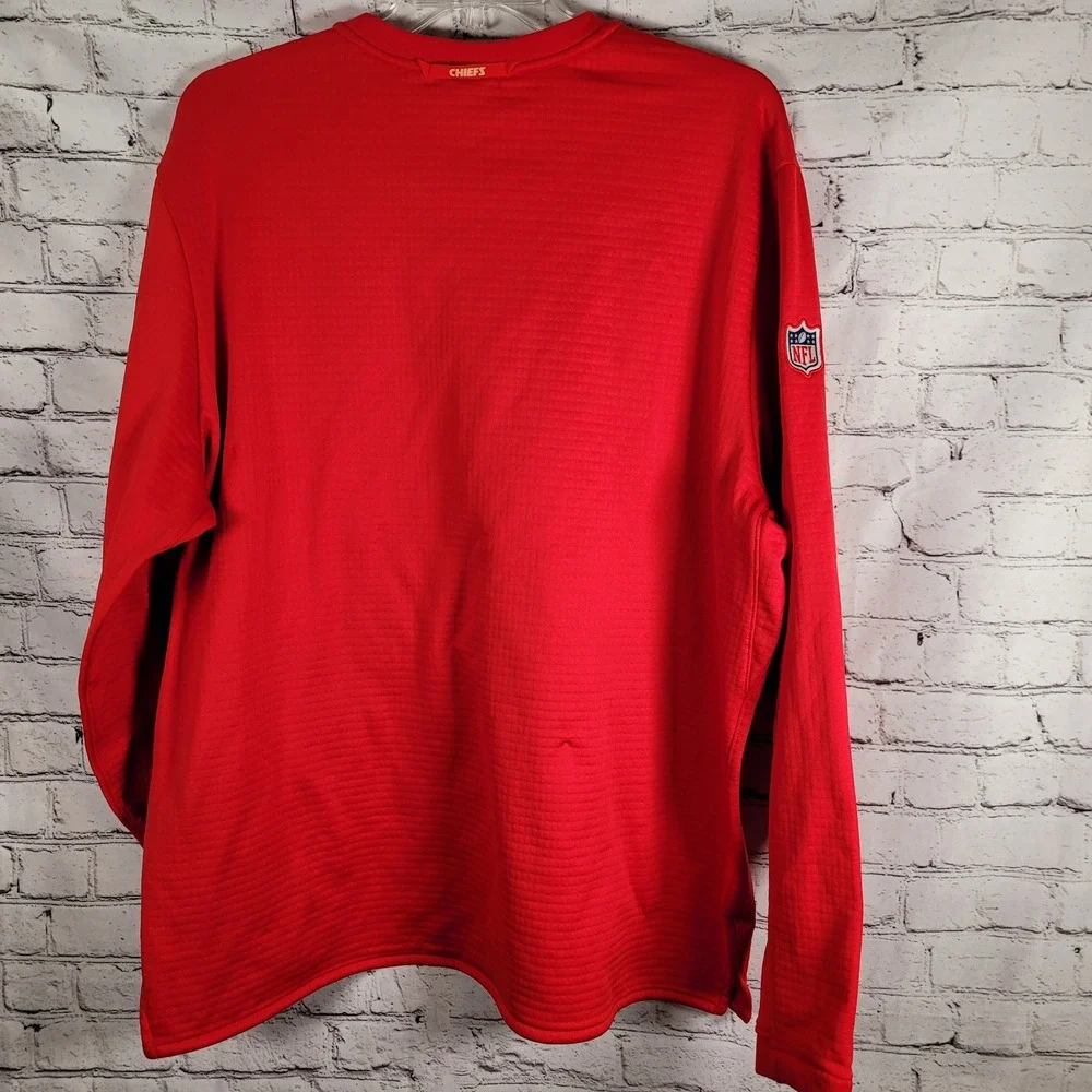 Nike‎ NFL Kansas City Chiefs Mens XXL Red Excellent Onfield Waffle Knit  908892